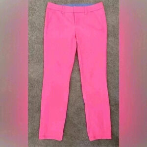 Stylus Women’s Pink Coral Stretch Straight Leg Chino Capri Crop Pants Sz 2